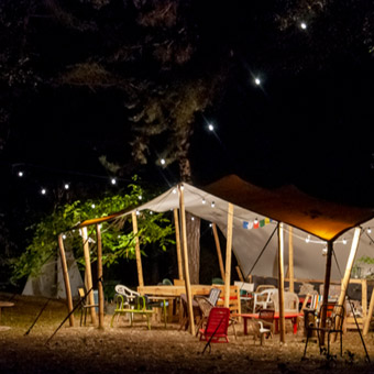 l'accueil du camping avec sanitaires et ses services