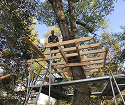 tree tent in Campsite La Cabane Hautes Alpes